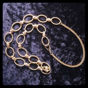 Vintage Chunky Gold-tone Chain Necklace